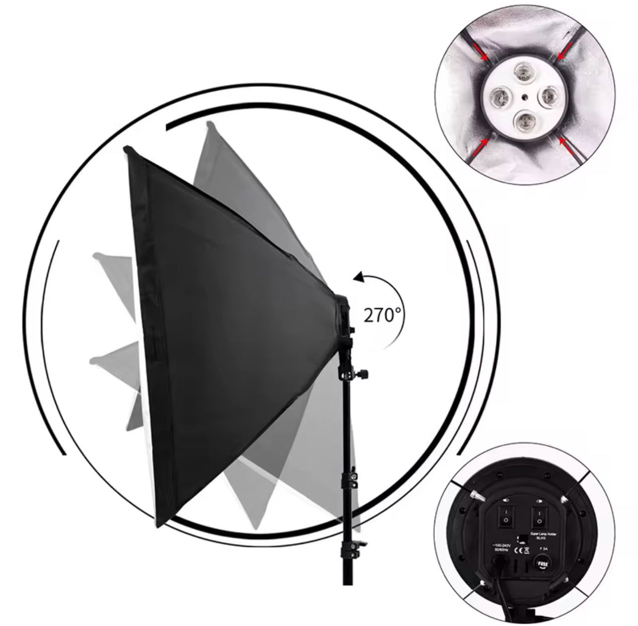 Softbox Light 4 heads